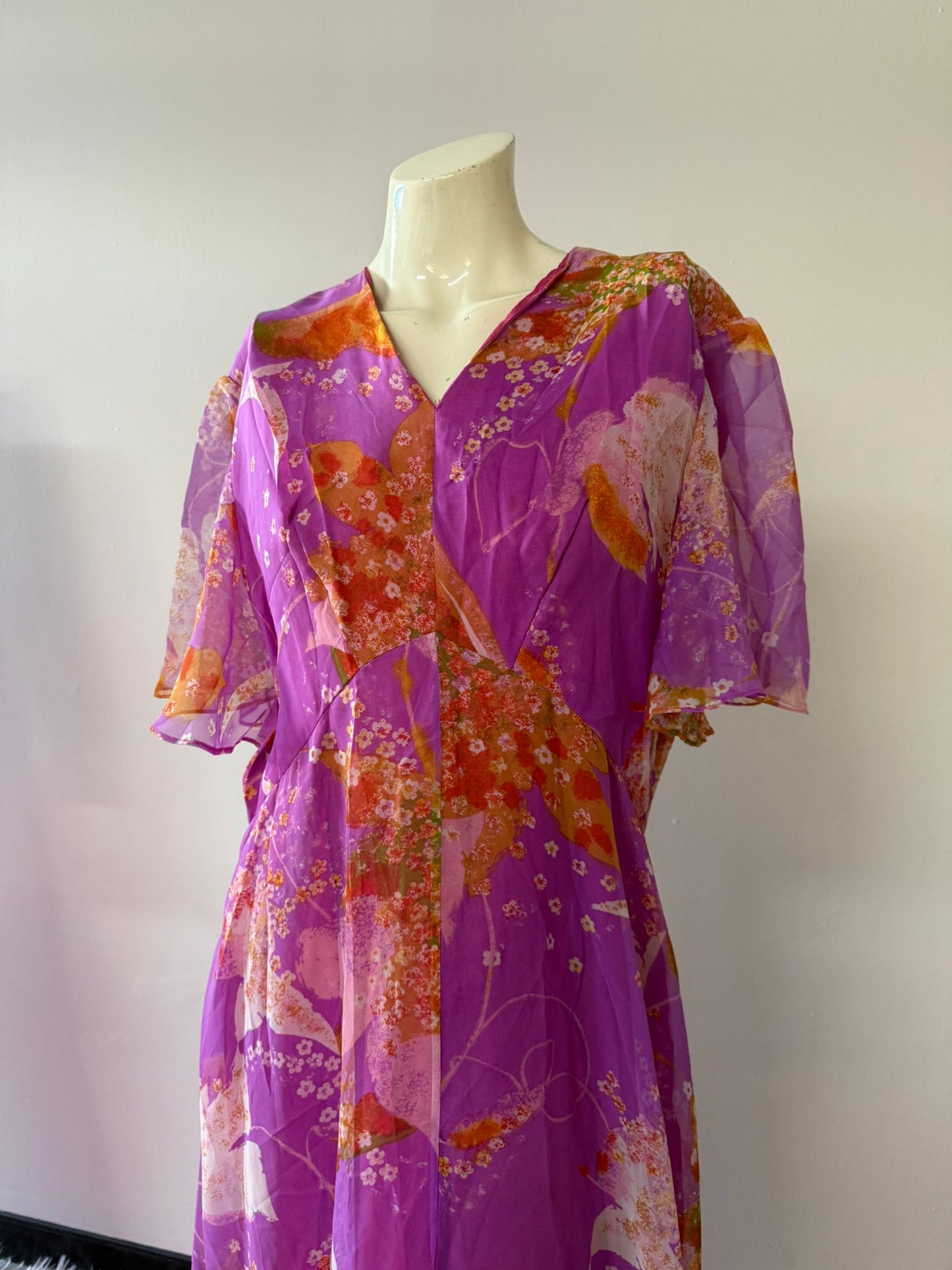 Vibrant Floral Maxi Dress | Elegant Bohemian Dress for Summer, Beach, and Casual Events