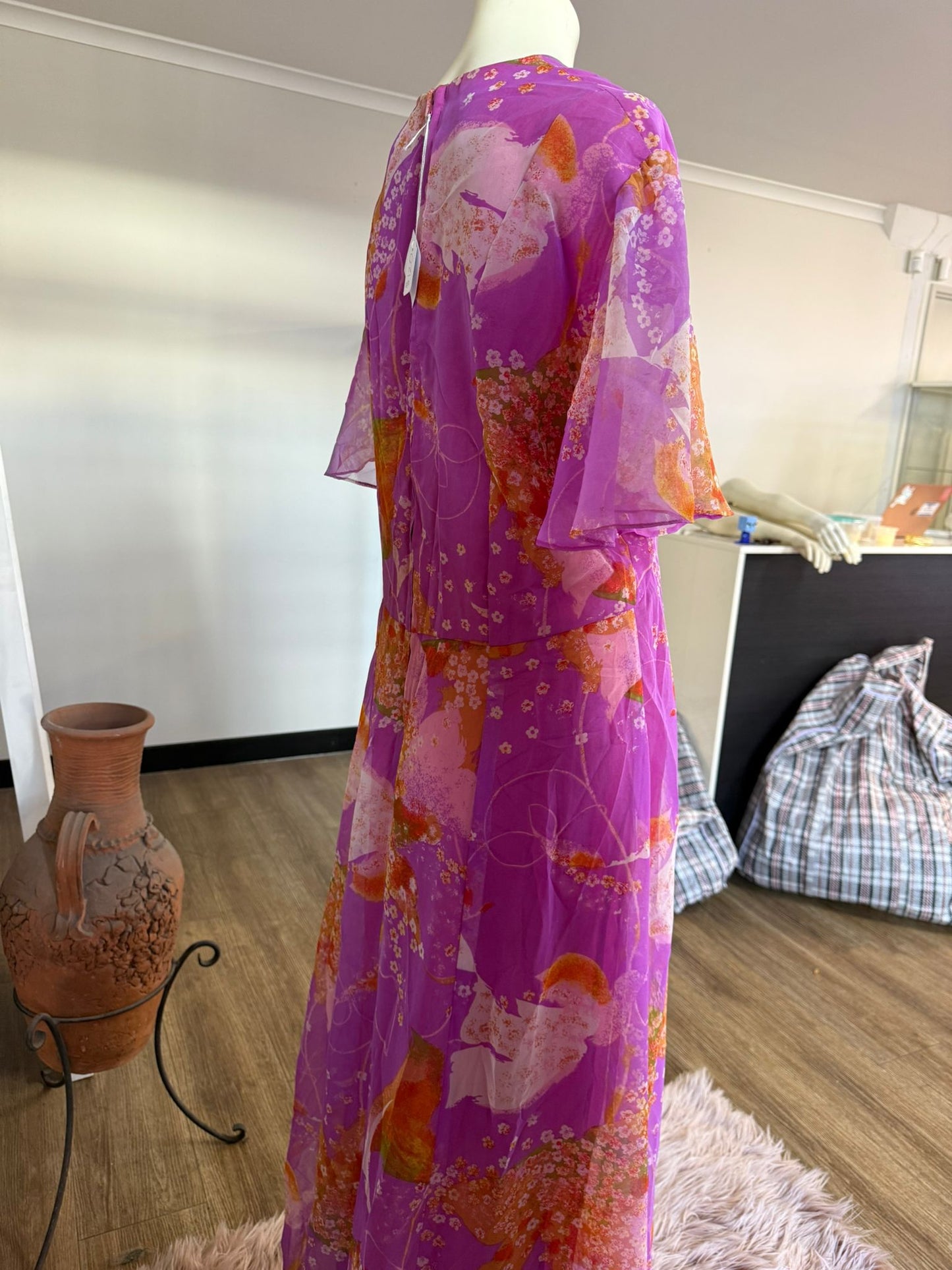Vibrant Floral Maxi Dress | Elegant Bohemian Dress for Summer, Beach, and Casual Events
