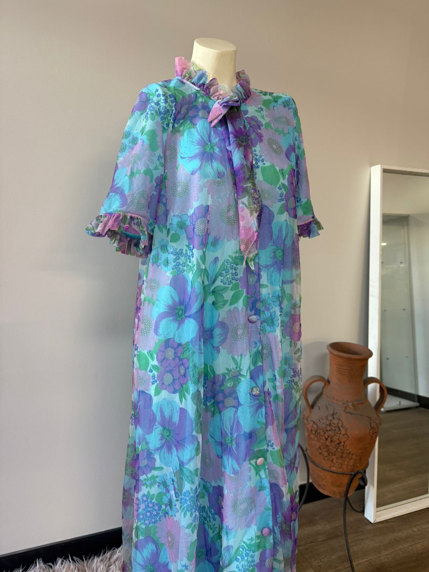 Texwear Lingerie - Elegant Floral Maxi Dress