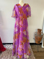 Vibrant Floral Maxi Dress | Elegant Bohemian Dress for Summer, Beach, and Casual Events