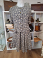 Lamballe Authentic Fashion Intact blaser/ topper.  Elbow sleeves complete buttons down of the topper. Stretchable waistline. Mini dress. Skater skirt style. Sleeveless inner zipper type.