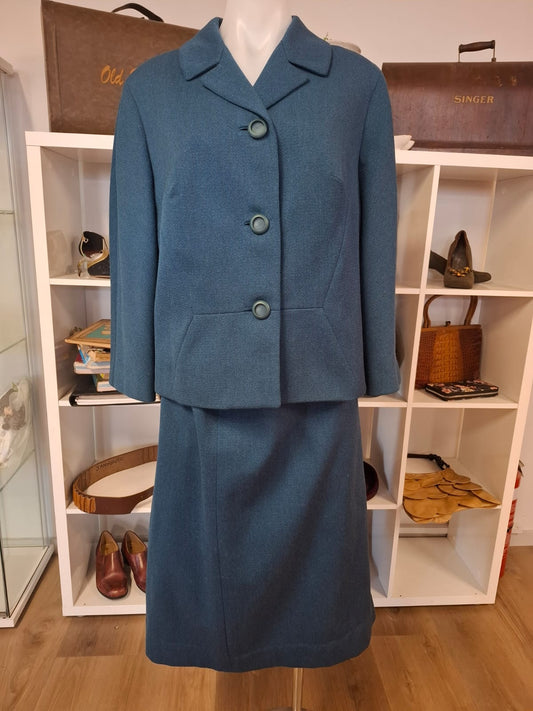 Executive Teal Two-Piece Set