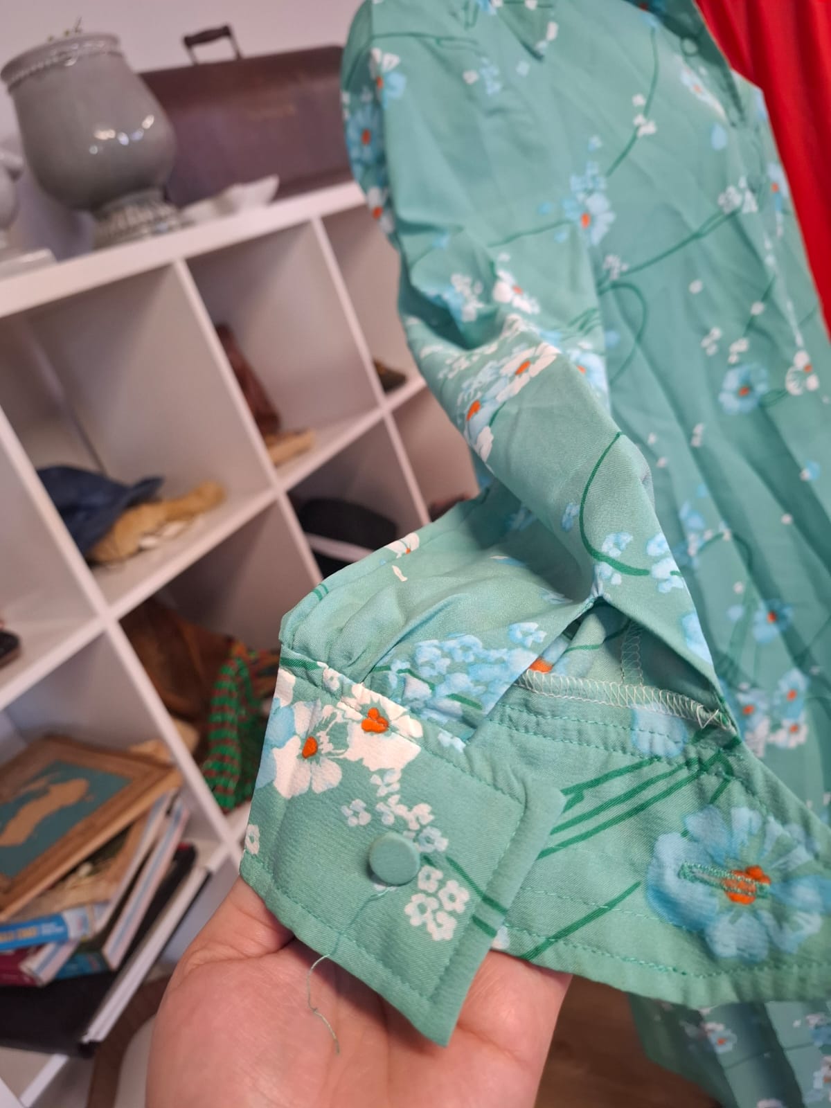 Mint Blossom Shirt Dress