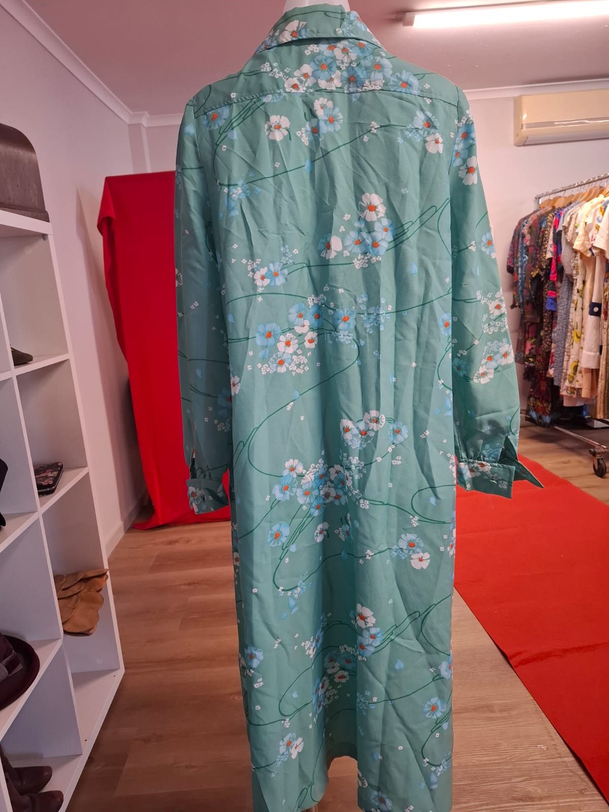 Mint Blossom Shirt Dress