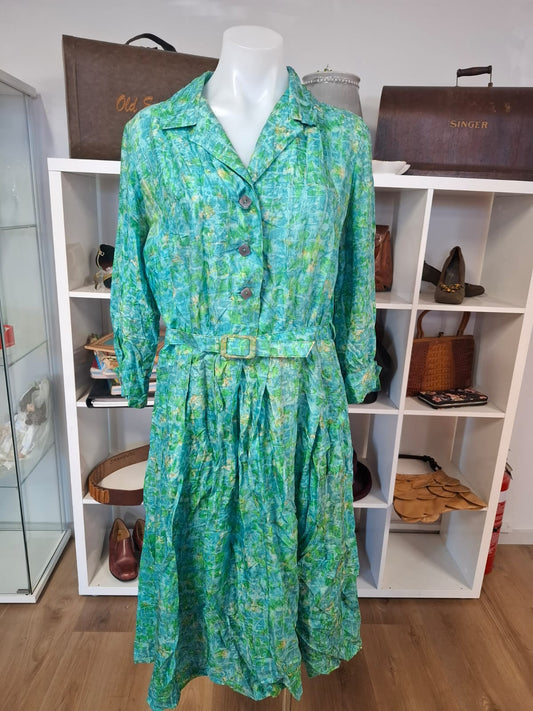 Aqua Artistry Shirt Dress - Norman Waiit